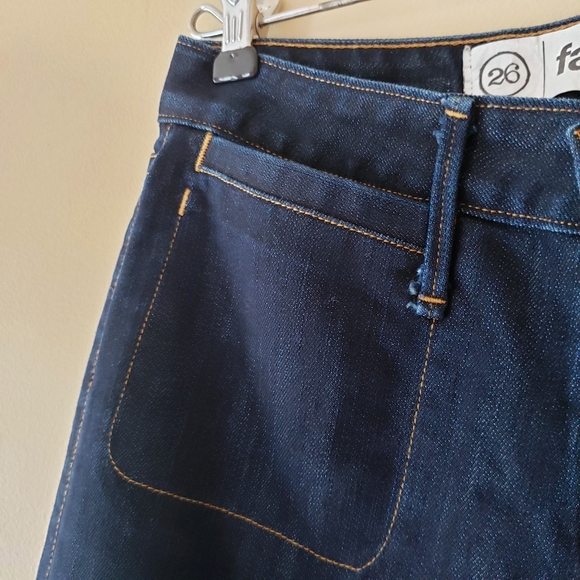 AMI Dark Blue Flare Jeans Low Rise - Picture 8 of 10